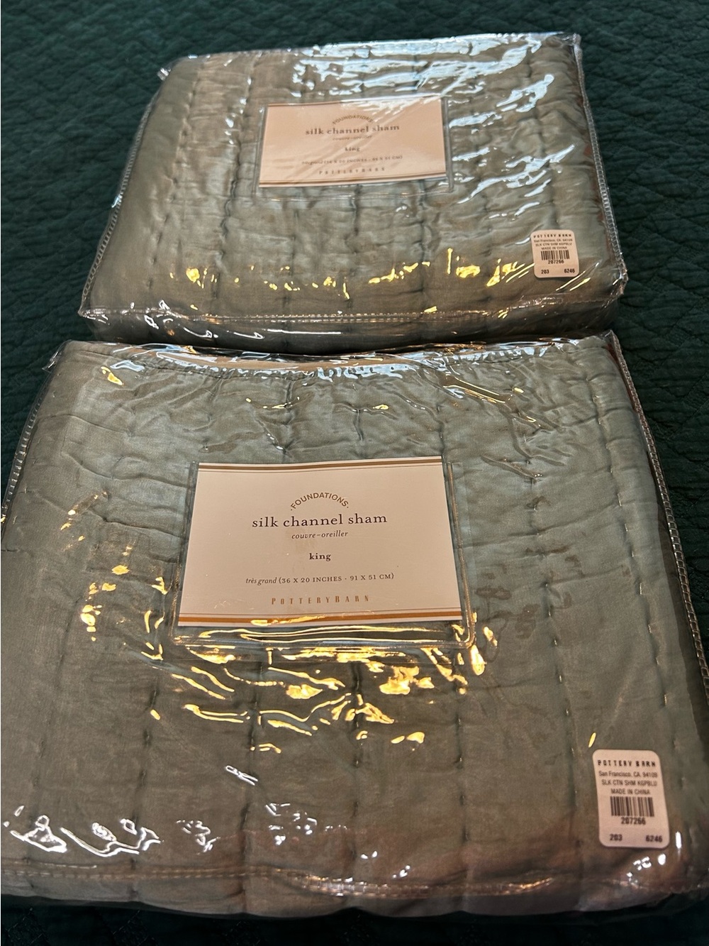 Pottery barn Silk Pillow Shams